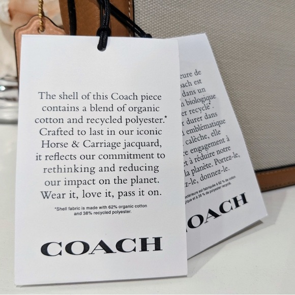NWT💃Coach Saddle Bag In Colorblock With Horse And Carriage - Picture 9 of 10